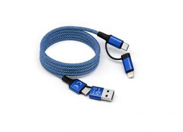 Smrter Universal-Datenkabel magnetisch, USB-C auf USB-C, Blau, Multi-Anschlüsse